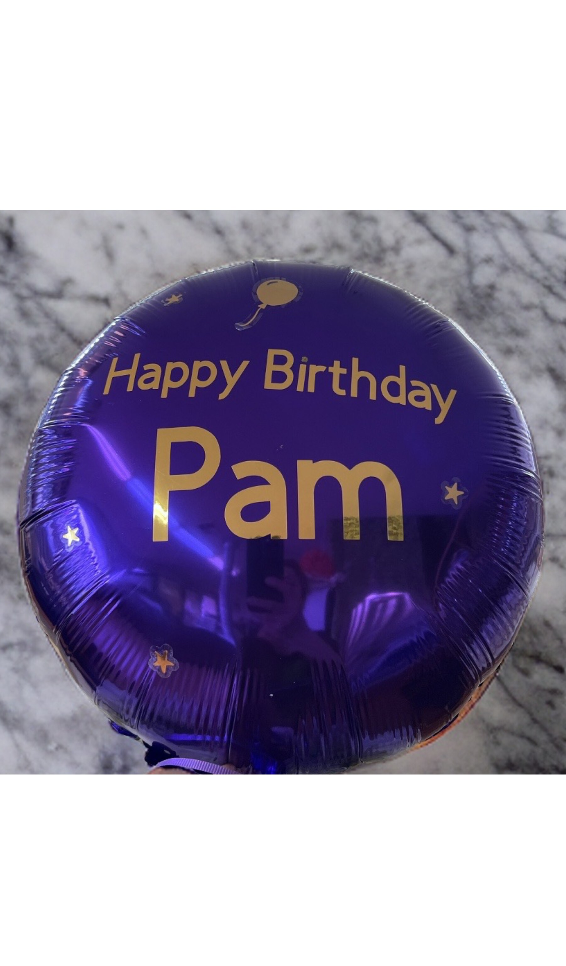 Personalized Baloon put what you want on it no more than 4 words in special instructions